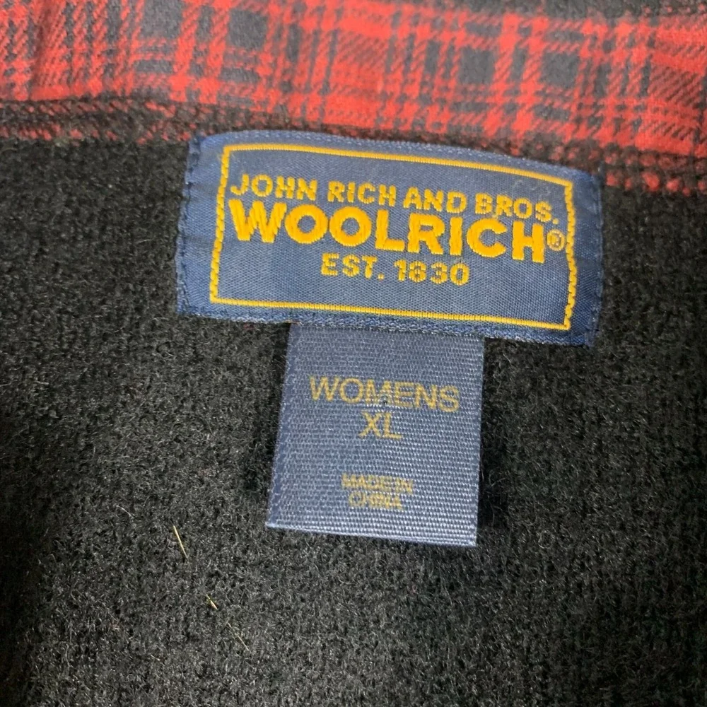 VTG Woolrich Sweater Vest Womens XL Black Wool Vest Patches Cottage Core Grandma - Picture 3 of 12
